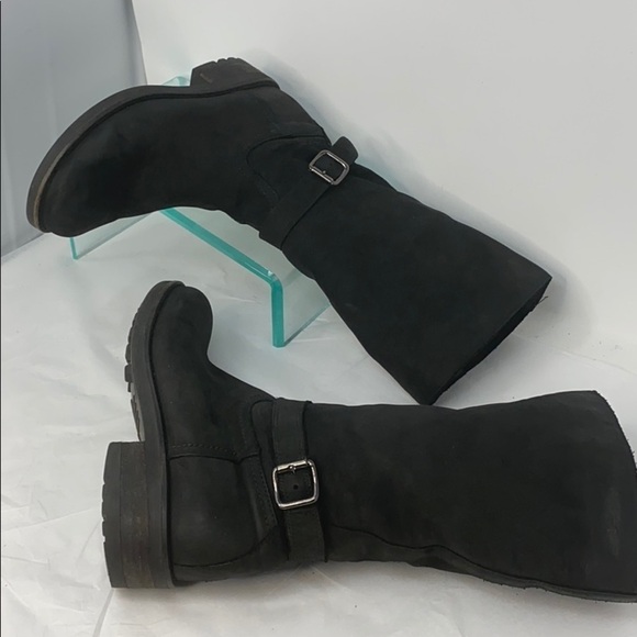 La Canadienne Sz 8 Silvana Suede Waterproof Lug Pull On Boots - Picture 3 of 11